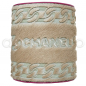 Preview: CHANEL Leder Armband - pink*beige - geschoren - Ponyhaar - Kettenprägung & LOGO