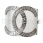 Preview: CHANEL 2009 Sternenstaub-Armband mit Kristall CC Logo