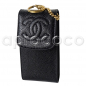 Preview: CHANEL caviar leather Key-O-case-pouch-mini bag w/ keyring