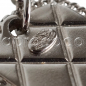 Preview: CHANEL quilted silver-tone DOG-TAG EARRINGS with CC logo