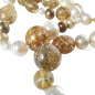 Preview: CHANEL pearl necklace * lucite * resin beads * amber-citrin-shades * rhinestones * CC logo