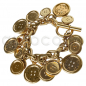 Preview: CHANEL Right on the button – vintage bold & chunky Charm Bracelet