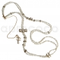 Preview: CHANEL 2016 Double Strand Pearl Charm Necklace CC Logo, Bow & Rhinestones