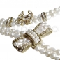 Preview: CHANEL 2016 Double Strand Pearl Charm Necklace CC Logo, Bow & Rhinestones