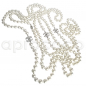 Preview: CHANEL celebrity Pearl Necklace TRIPLE CC approx. 117" silver tone