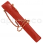 Preview: CHANEL vintage Regenschirm-Tasche Etui mit Kette & CC-Verschluss ROT