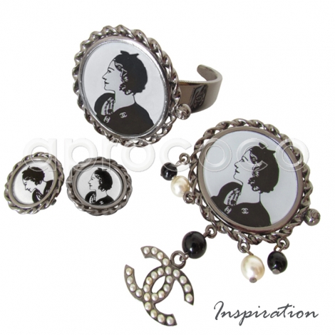 COCO Face to Face - CHANEL Ohrringe Clips - Modeiselle COCO Portrait