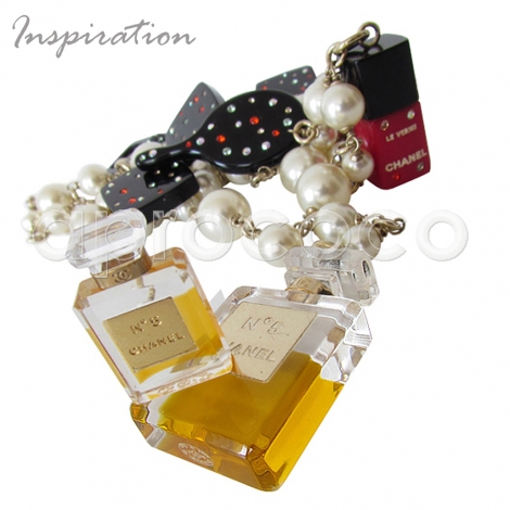 CHANEL kultige No. 5 Parfümflasche Flasche Pin Brosche