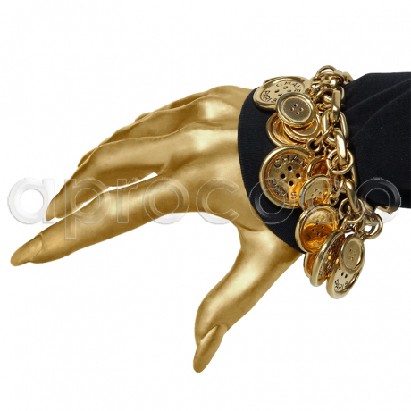 CHANEL Right on the button – vintage bold & chunky Charm Bracelet