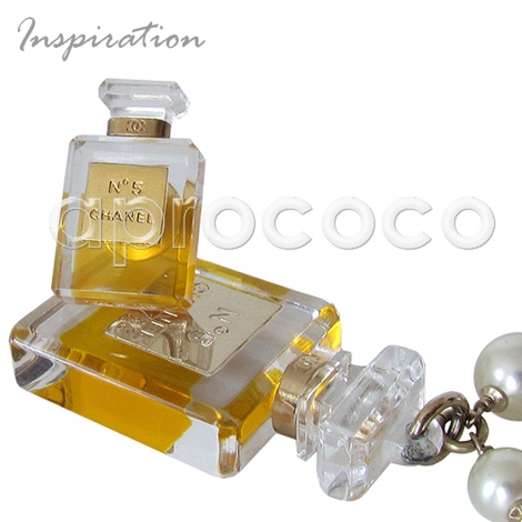 CHANEL kultige No. 5 Parfümflasche Flasche Pin Brosche