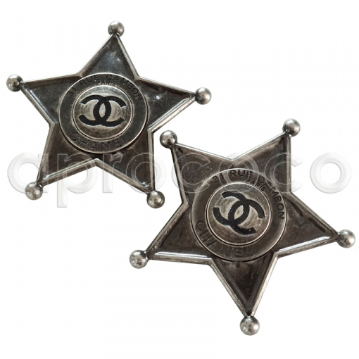 2x CHANEL 2014 Dallas SHERIFF Stern Broschen für Taschen & mehr