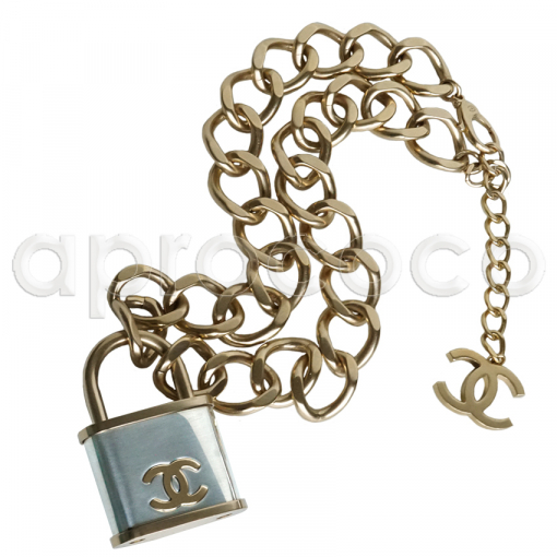 Chanel lock necklace on sale 2018