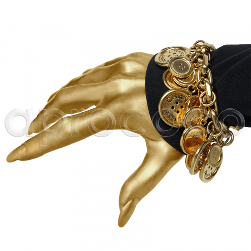 CHANEL Right on the button – vintage bold & chunky Charm Bracelet