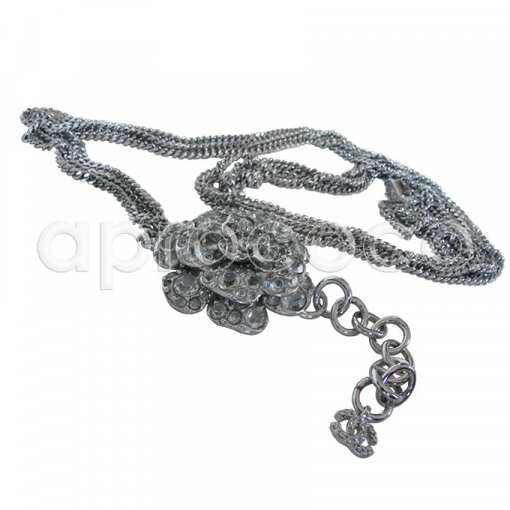 EXQUISITE Fabulous CHANEL chain belt necklace with the prettiest bling Camellia